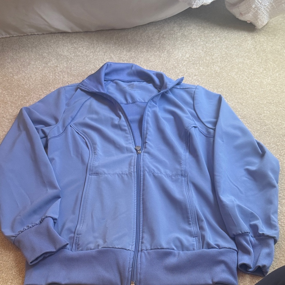 Blue Zip-Up Jacket